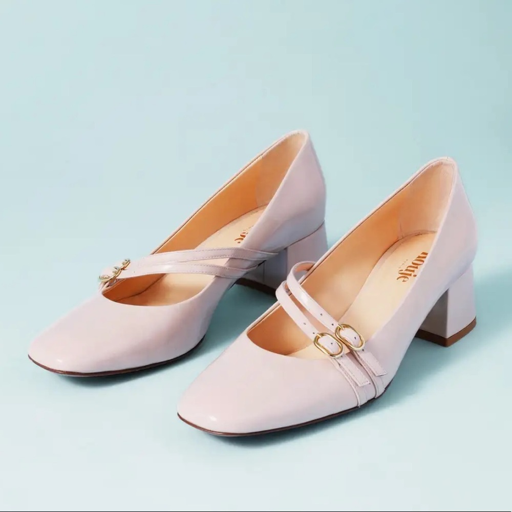Rouje Babies Patent Nude Pumps - 41